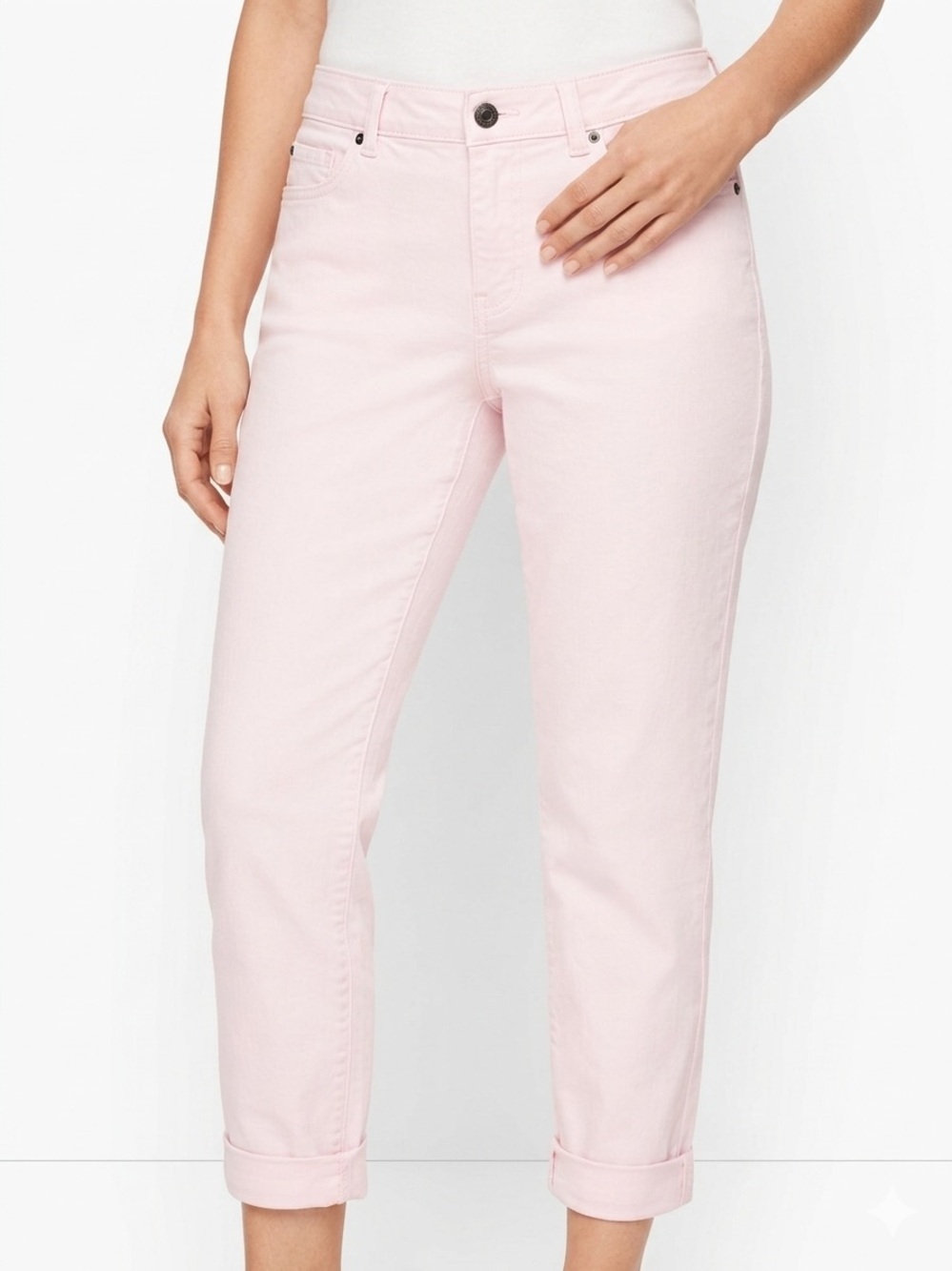 Talbots Pastel Pink Boyfriend Jeans 5 Pocket Coquette Balletcore Preppy